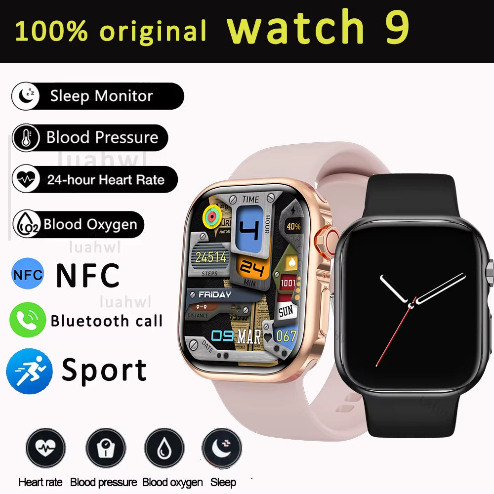 Watch 9 41Mm Smartwatch for Apple Android GPS Fitness Track Women Smart Watch NFC SIRI Custom Dial for Apple Series 9 Smartwatch