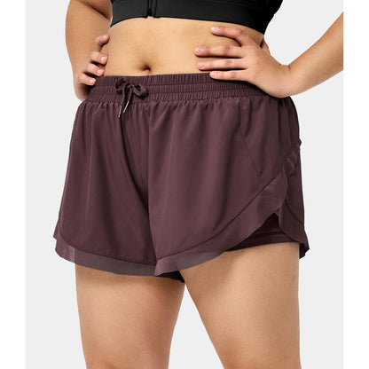 Low Rise Drawstring Fitness Shorts