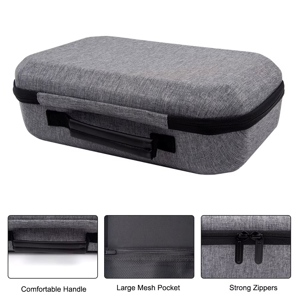 Hard Carry Case with Lens Cover Waterproof Travel Home Storage Bag Mesh Pocket for  Quest 3 VR Headset Game Controller