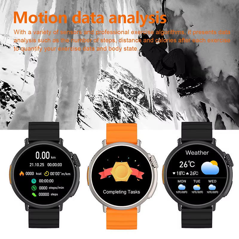 GPS Track New Smart Watch Men Ultra Series Sport Bracelet Bluetooth Call IP68 NFC Waterproof Clock Women Smartwatch for Men