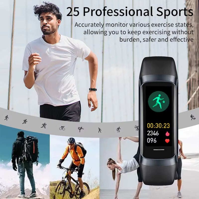 1.1 Inch Amoled Smart Watch Smartwatch Band Women Heart Rate Monitoring Waterproof Men Smart Bracelet Sport Fitness Tracker