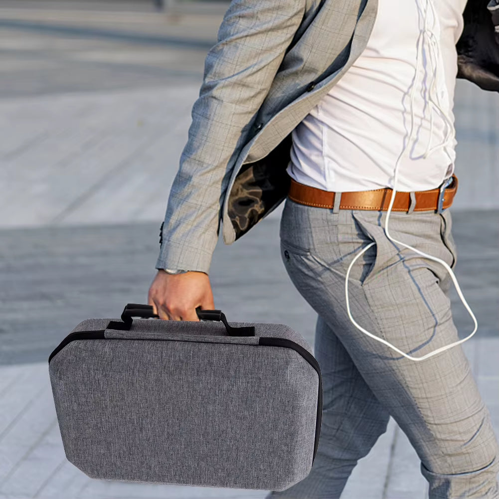 Hard Carry Case with Lens Cover Waterproof Travel Home Storage Bag Mesh Pocket for  Quest 3 VR Headset Game Controller