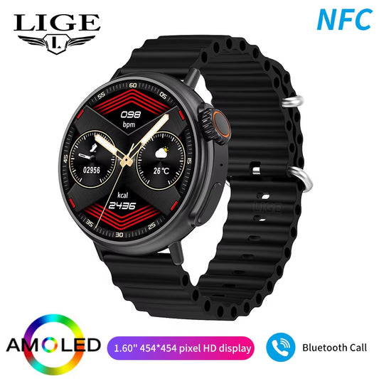 GPS Track New Smart Watch Men Ultra Series Sport Bracelet Bluetooth Call IP68 NFC Waterproof Clock Women Smartwatch for Men