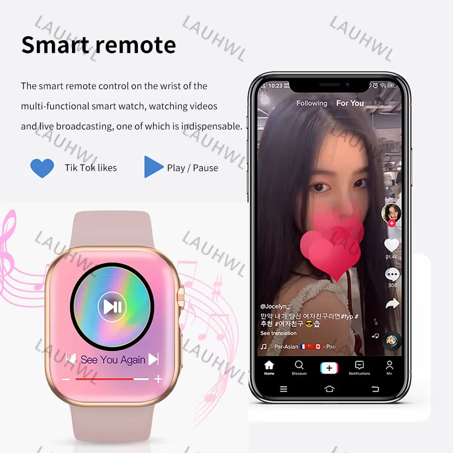 Watch 9 41Mm Smartwatch for Apple Android GPS Fitness Track Women Smart Watch NFC SIRI Custom Dial for Apple Series 9 Smartwatch