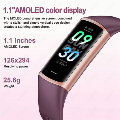 2025 Sport Smart Bracelet Fitness Tracker for Man Women Band Waterproof Connected Phone Tracker Men Smart Watch for Android Ios