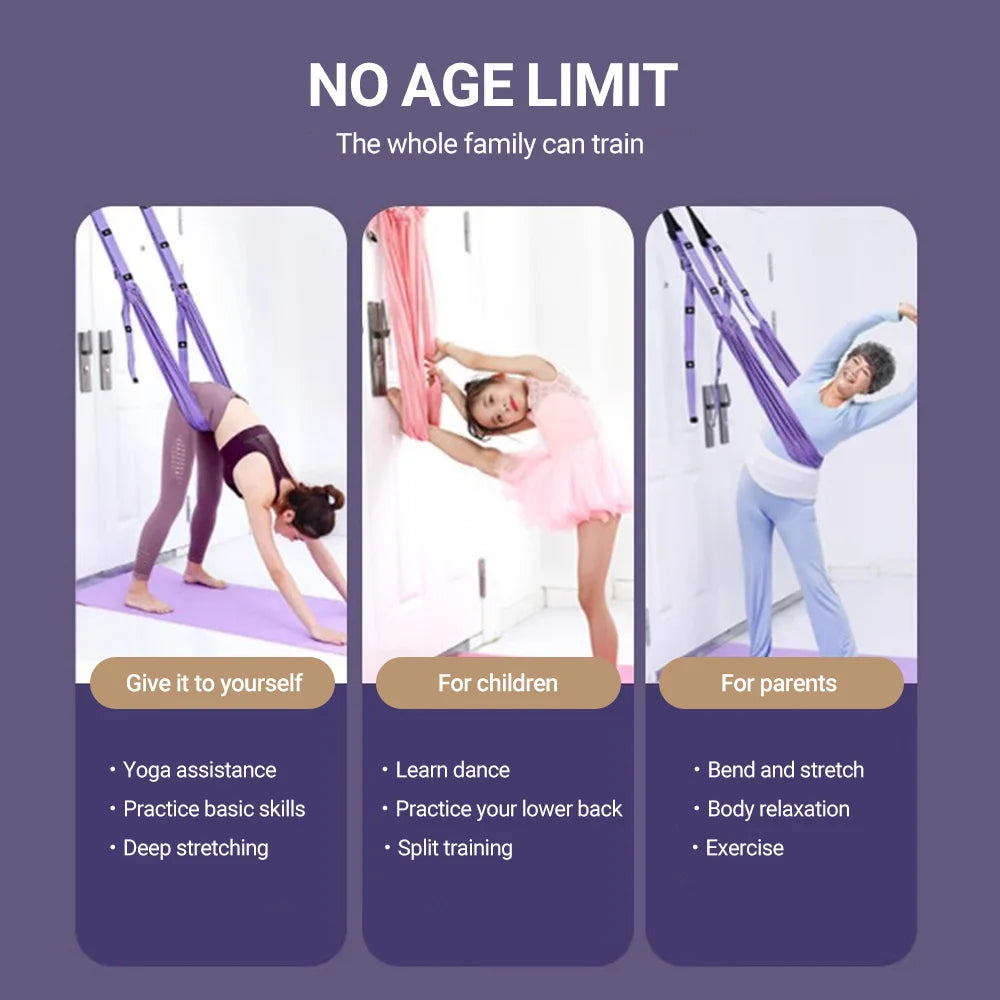 Aerial Yoga Strap Pull Rope Hammock Trainer