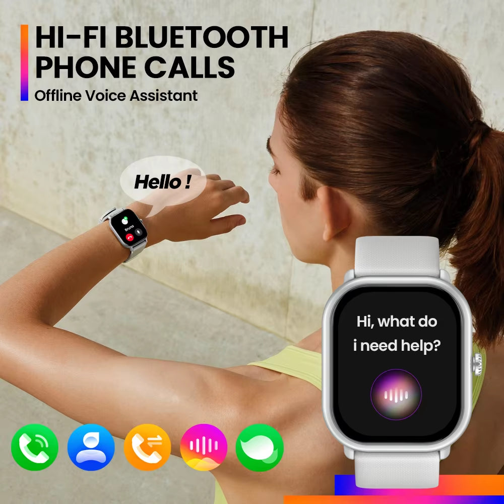 New  GTS 3 Pro Voice Calling Smart Watch Ultra-Big HD AMOLED Screen Health and Fitness Tracking Smartwatch for Men Women