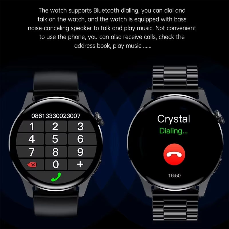 2024  Bluetooth Call Smart Watch Men Full Touch Sport Fitness Watches Men Waterproof Heart Rate Smartwatch Man Android IOS
