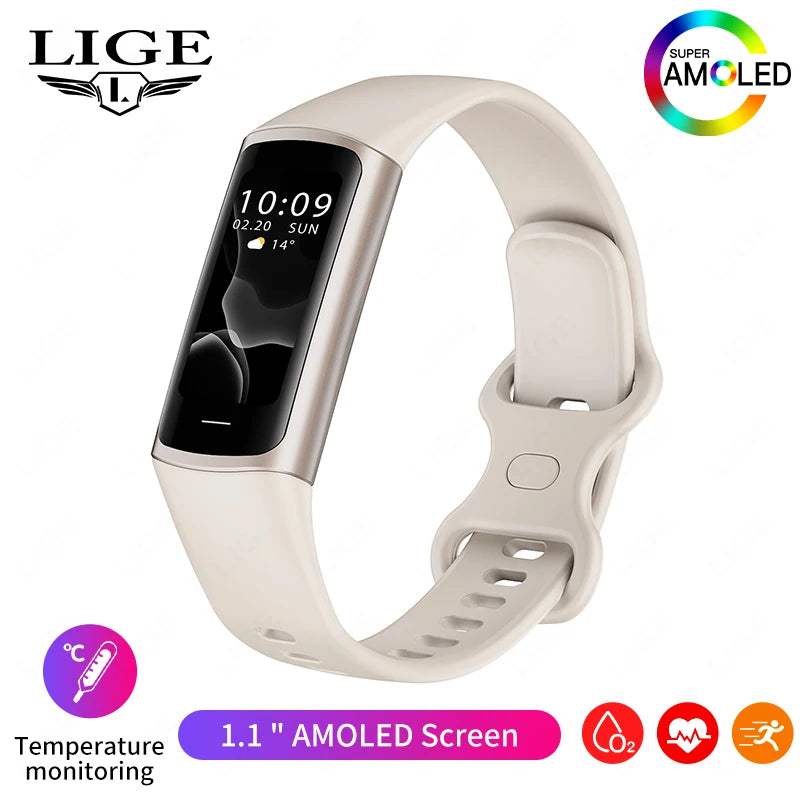 2025 Sport Smart Bracelet Fitness Tracker for Man Women Band Waterproof Connected Phone Tracker Men Smart Watch for Android Ios