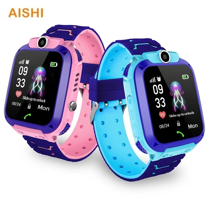 Q12 Kids Smart Watch IP67 Waterproof SOS Camera Phone 2G SIM Card Voice Call LBS Location Child Clock Smartwatches Gift