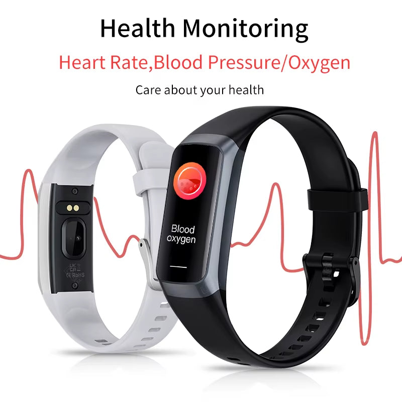 1.1 Inch Amoled Smart Watch Smartwatch Band Women Heart Rate Monitoring Waterproof Men Smart Bracelet Sport Fitness Tracker