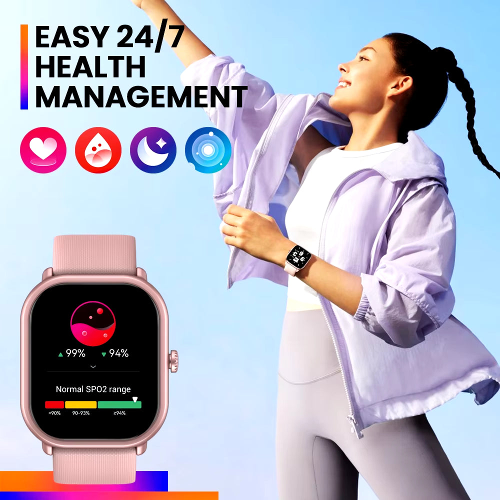 New  GTS 3 Pro Voice Calling Smart Watch Ultra-Big HD AMOLED Screen Health and Fitness Tracking Smartwatch for Men Women