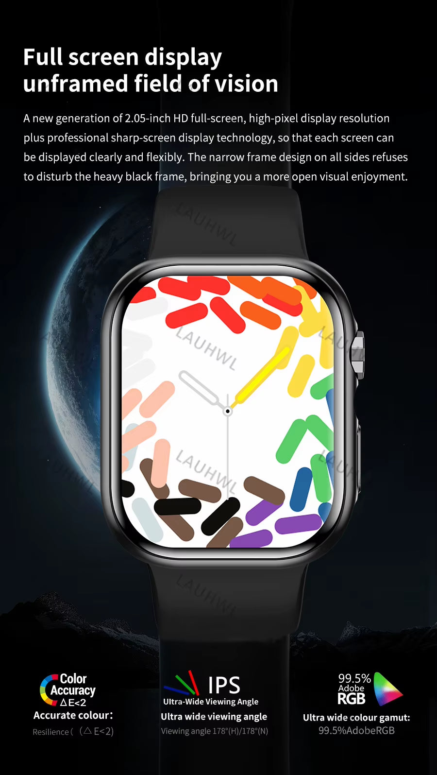 Watch 9 41Mm Smartwatch for Apple Android GPS Fitness Track Women Smart Watch NFC SIRI Custom Dial for Apple Series 9 Smartwatch