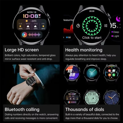 2024  Bluetooth Call Smart Watch Men Full Touch Sport Fitness Watches Men Waterproof Heart Rate Smartwatch Man Android IOS